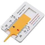 IKadiya Profiltiefenmesser 0-20 mm Kunststoff Tiefenmesser Reifen Messbereich Profilmesser...