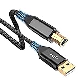 USB Druckerkabel 3M, Scannerkabel USB 2.0 Typ B Kabel USB A auf USB B Drucker...