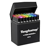 Tongfushop 40 Alkohol Stifte Set, 2 Sekunde Schnell Trocknende Alkohol Marker Set,...