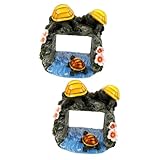 BESPORTBLE 2St Schildkröten-Abflussrohr-Ornament Schildkrötengarten-Statue...