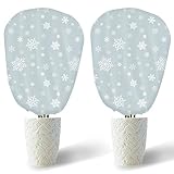 DEWUR 2er-Set 70g/m² Winter-Deko-Vlieshaube 90x110cm Winterschutz für Kübelpflanzen...