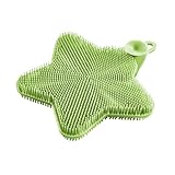 Metaltex Reinigungsschwamm Silikon, Küchenschwamm Stern, spülmaschinengeeignet, Grün