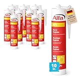 10x Alfa Acryl-Dichtstoff weiß 310 ml Profi-Qualität besonders schnell härtendes...