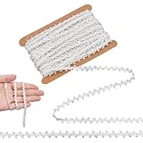 NBEADS Winzige Spitzenborte, 0,6 cm breit, metallischer Rand, Verzierung,...