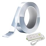 Nano Tape – doppelseitiges Klebeband | transparentes Montageband | Rolle mit abnehmbarem...