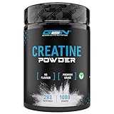Creatin Pulver - 1kg / 1000 g - Reines Creatin Monohydrat - Optimale Löslichkeit - Vegan...