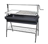 Imex El Zorro 71764 - Grill mit Grillplatte und Hebebühne, Schwarz, 80 x 50 x...