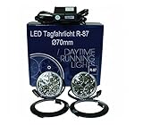 BLUTECH 2 x 4 CRED LED Tagfahrlichter rund Ø 70-90 mm. ECE R87 mit Steuerung...