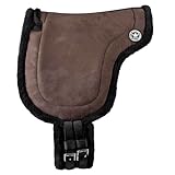 PFIFF 103004 Reitpad, Bareback Pad, baumloses Reitkissen aus Velourleder und Kunstfell,...