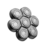 Kibiy Magnetischer Ersatzklingenkopf für Glatzen Rasierer Herren, mit 7 Doppelring &...