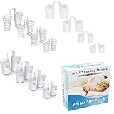 VEGCOO 12 Stück Anti Schnarch Nasenspreizer Silikon Nasenclips für Schnarchstopper...
