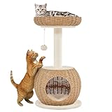 Yaheetech Kratzbaum Ratten Kletterbaum für große Katze, Stabiler...