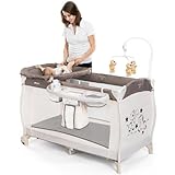 hauck Kinderreisebett Babycenter Zoo - inkl. Neugeboreneneinhang, Wickelauflage,...