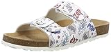 Lico Unisex Kinder BIOLINE ZIPPY Pantoletten, Weiß/ Multicolour, 39 EU