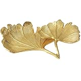 Brensty Blatt Gold Ginkgo Biloba Blatt Dekorative Schale Gold Schmuck Schale Schreibtisch...