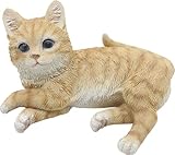 Bambelaa! Katze Figur Garten Skulptur Deko Gartenfigur Polyresin Für Außen und Innen...