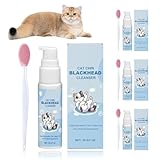 Katzen Zahnpflege-Set, 4 Katzen Zahnpasta à 30 G Und 4 Katzen Zahnbürste, Milde...