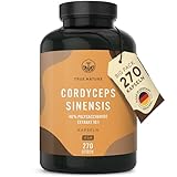 Cordyceps Kapseln hochdosiert - 270 Stück (650mg) - 1950mg pro Tag (10:1 Extrakt) - mit...