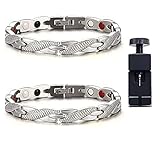 Magnetarmband, 2 Stück Elegante Magnetfeldtherapie Fit Plus Armband,...
