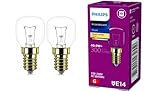 2x Philips Backofenlampe E14 40W Tropfenform 45mm Durchmesser, temperaturfest bis 300°C...