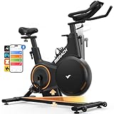 MERACH Heimtrainer Fahrrad mit einstellbarer Neigung ±6° Grad, Leises Ergometer...