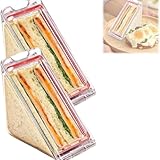 Dreieckige Sandwichboxen mit Deckel, wiederverwendbarer Sandwichbehälter für kleine...