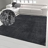 Teppich-Traum Designerteppich einfarbig, waschbar, blau, 140x200 cm