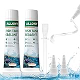 Allony Aquarium Kleber, Aquarium Silikon Transparent, Glaskleber Stark...