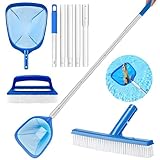 Anyingkai Pool Kescher mit Teleskopstange 187cm,Pool Sieb Kescher Fein für...