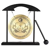 yingmu 12,5 cm Gong – Percussion Schreibtisch Gong mit Schlägel – Schlaginstrumente...