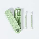 Wiederverwendbare Wattestäbchen für die Ohrreinigung, 2 Satz Wattestäbchen...