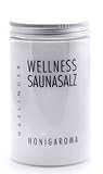 Lashuma Wellness Sauna Salz Honigaroma, Peelingsalz für die Sauna, 450 g