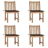 QZZCED Terrassenstühle Strandkörbe Campingstuhl Outdoor Stühle Gartenstühle 4 STK. mit...