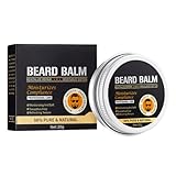 20g Bartbalsam für Männer, Natürliche Inhaltsstoffe Bartbalsam, Conditioning Bartwachs,...