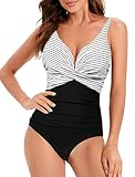 Evolyline Badeanzug Damen Bauchweg Sexy Triangel V Neck High Waist, Monokinis...