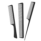 JeoPoom Haarkamm Kamm Set[3 Stück], Friseur Präzisionskamm, Normale Zahnkamm und...