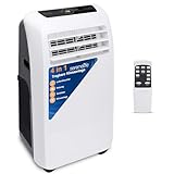 SereneLife Klimaanlage mobil 4-in-1: Luftkühler, Ventilator, Luftentfeuchter + Heizung...