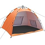 Strandmuschel Pop up UV Schutz 50+, ASOFTY 3-4 Personen Tragbar Sonnenschutz Strand Zelt...