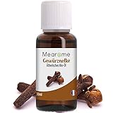Nelkenöl BIO | 30 ml Ätherisches Öl 100% Naturrein | Gegen Zahnschmerzen + Müdigkeit...