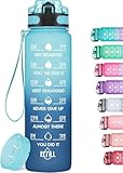 HydroPal Trinkflasche 1l, BPA-Frei, Wasserflasche für Uni, Sport,...
