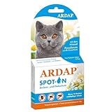 ARDAP Spot On für Katzen über 4kg - Natürlicher Wirkstoff - Zeckenmittel für...