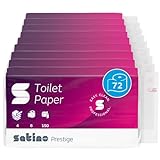 Satino Toilettenpapier 4lagig I Großpackung (9x8) mit extra weichen 72 Rollen...