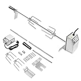 SUBTLETY 107cm BBQ Grillspieß Rotisserie Edelstahl Drehspieß Set inkl. 220V - 240V...