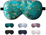 LaCourse 100% Maulbeerseide Schlafmaske mit Reisetasche. Beide Seiten Echte 19...