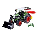 RC Ferngesteuerter Traktor mit Frontlader, Sound und Beleuchtung, inkl. Akku,...