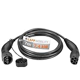 Lapp Mobility Typ 2 Ladekabel 7,4 KW/Glatt / 32 A / 1-Phasig/E-Auto Ladekabel/Mode 3 / 7m