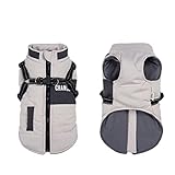 Lairle Hundemantel Winter Hundejacke Hundegeschirr Mantel Welpenmantel Jacke Weste...