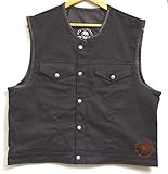 Bad Company Leatherwear Jeansweste Bad Co.Denim Zip Bikerweste Kutte Rockerkutte...
