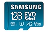 Samsung EVO Select (2024) microSD-Karte + SD-Adapter, 128 GB, Speicherkarte für...