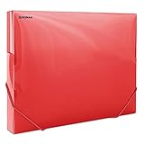 DONAU 8545002PL-04 Sammelbox Dokumentenbox Heft-Box mit Eckspanner Gummis, aus...
